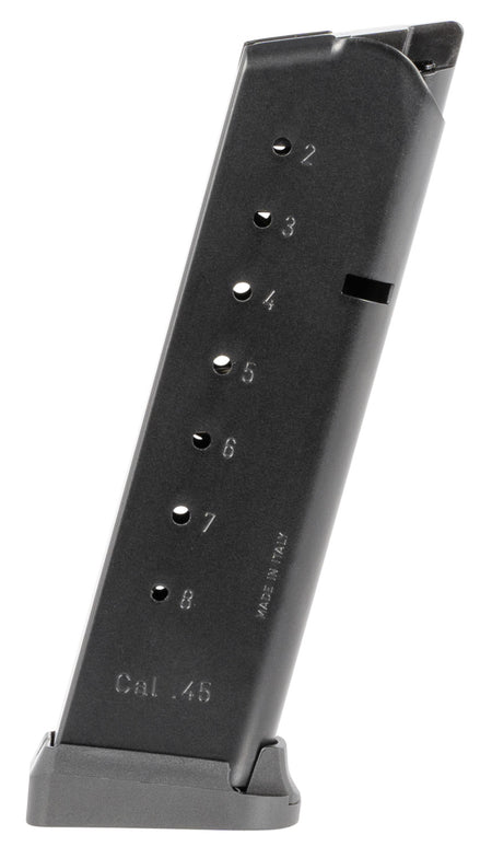 Mec-Gar MGCG4508MATCH 8rd .45 ACP Blued Match Grade Magazine for 1911 Government with Anti-Friction Coating