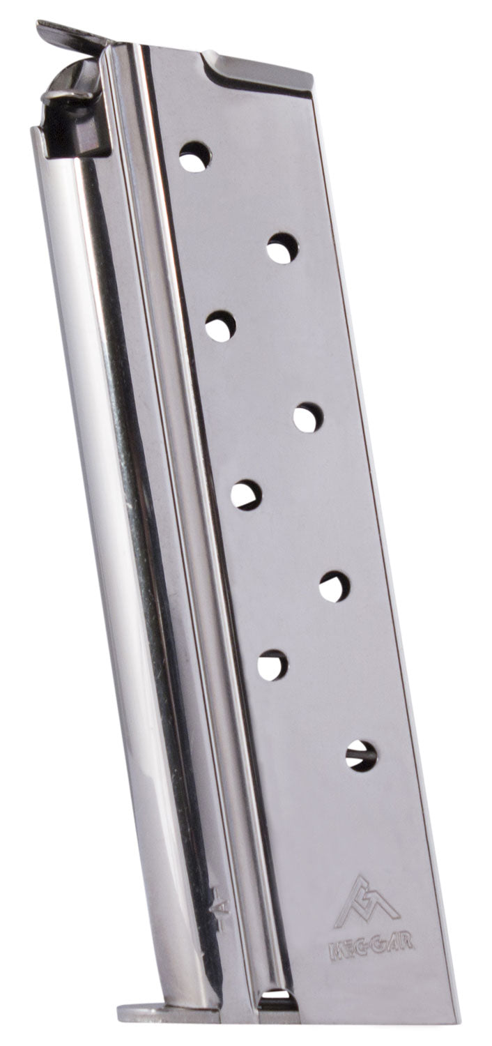 Mec-Gar MGCGGOV10N 10mm Auto 8-Round Nickel Magazine for 1911 Government