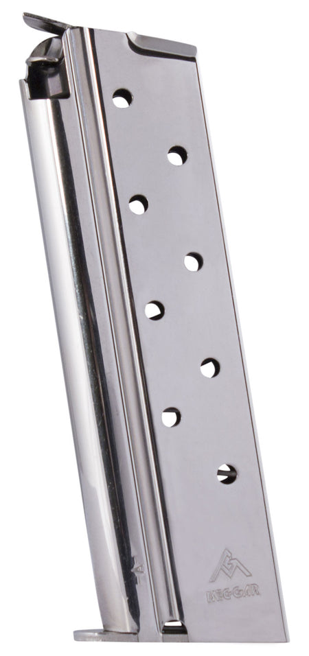 Mec-Gar MGCGGOV10N 10mm Auto 8-Round Nickel Magazine for 1911 Government