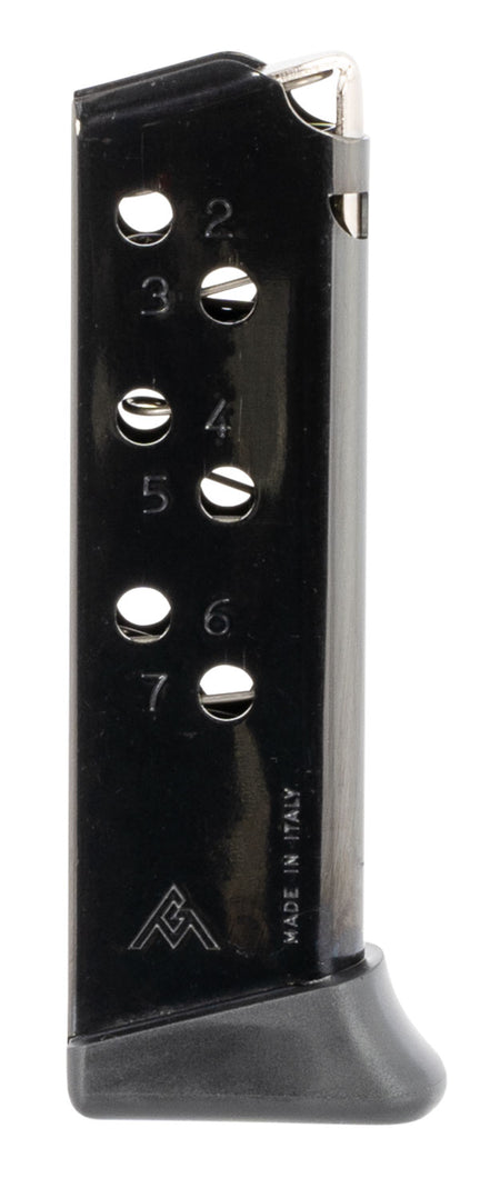 Mec-Gar MGPPKS32FRB 32 ACP 7-Round Blued Magazine w/Finger Rest for Walther PPK