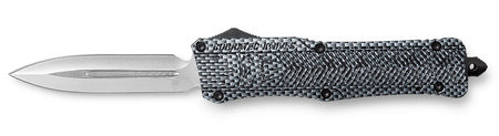 CobraTec CTK-1 Large OTF Dagger 3.75" Plain D2 Steel Blade Carbon Fiber Aluminum Handle Glass Breaker Pocket Clip