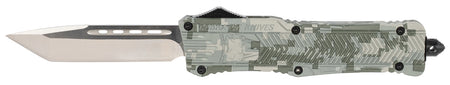 CobraTec CTK-1 Large OTF Tanto 3.75" Plain D2 Steel Blade Army DigiCamo Aluminum Handle w/ Glass Breaker