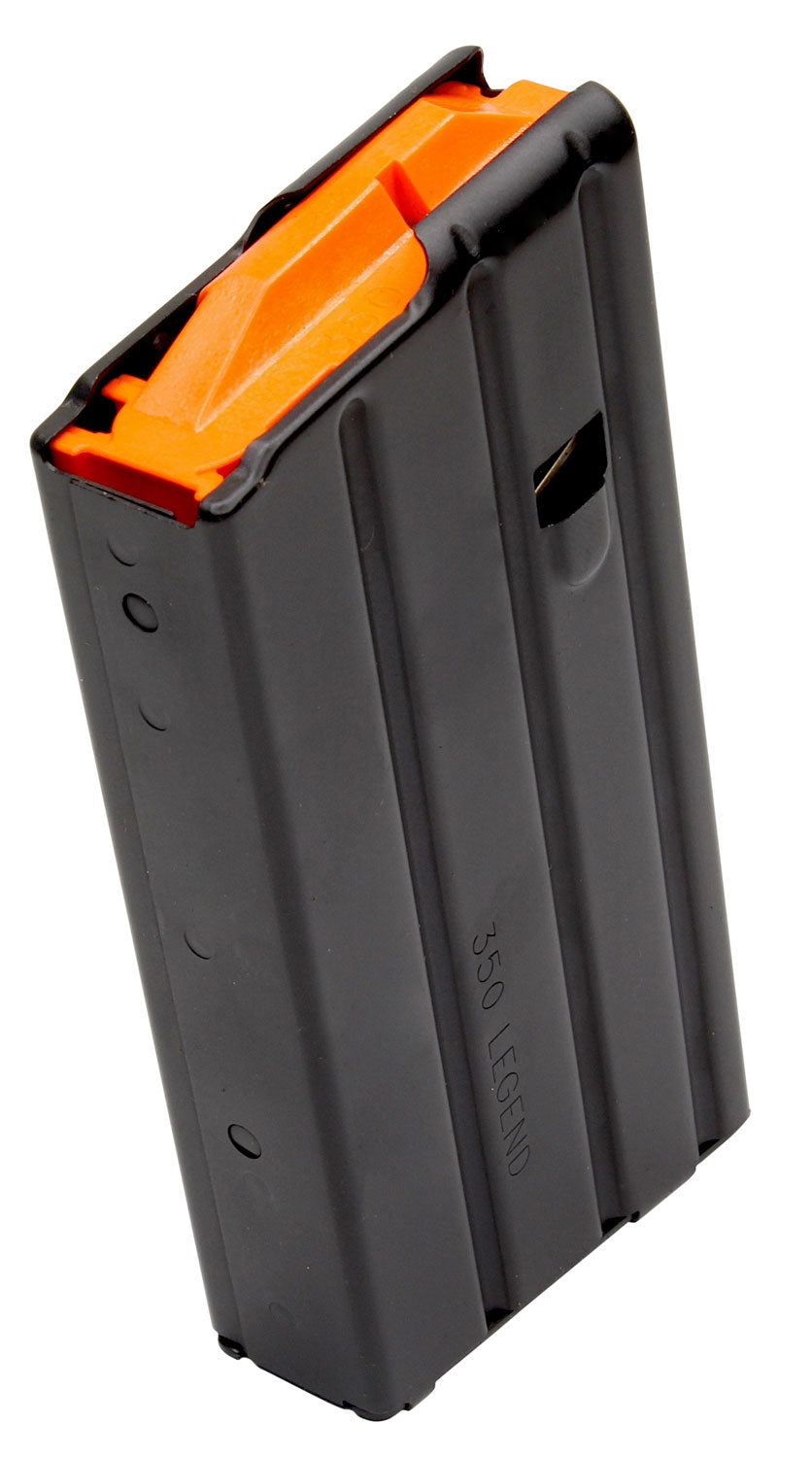 DuraMag SS 20-Round .350 Legend AR-15 Magazine Black with Orange Follower