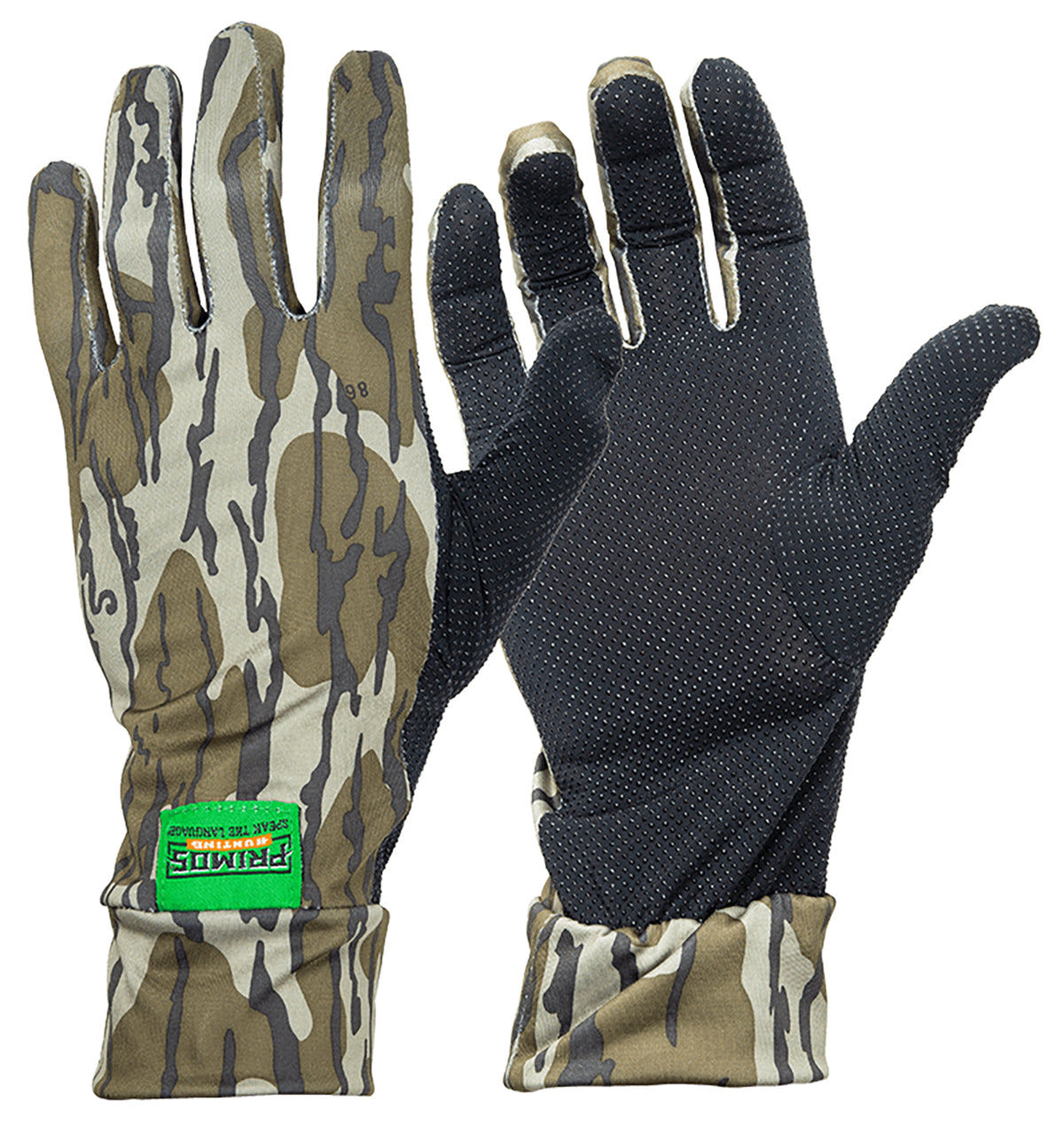 Primos PS6678 Stretch Fit Mossy Oak Original BottomLand Neoprene Hunting Gloves OSFA