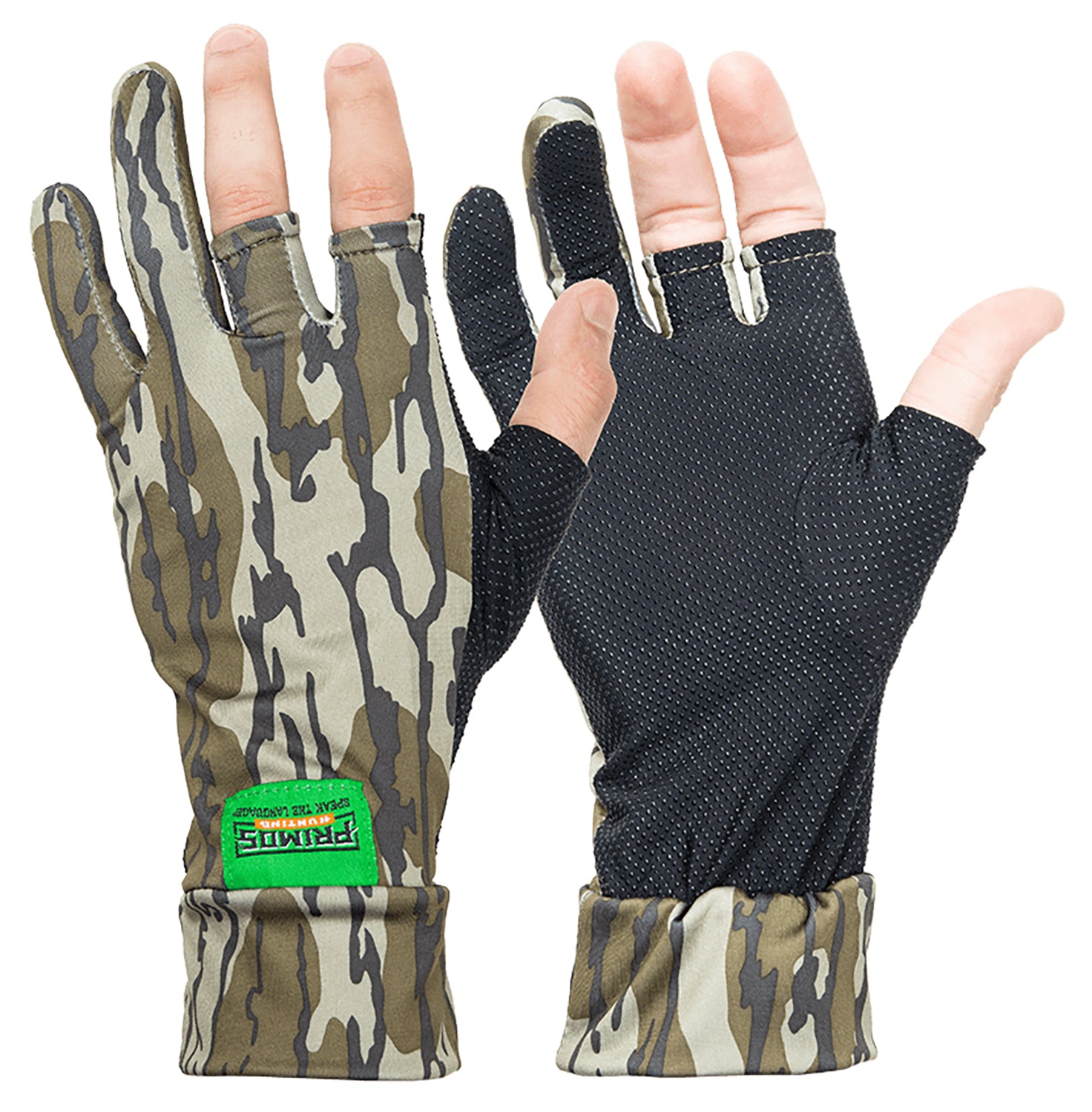 Primos PS6681 Mossy Oak Original BottomLand Fingerless Neoprene Gloves OSFA