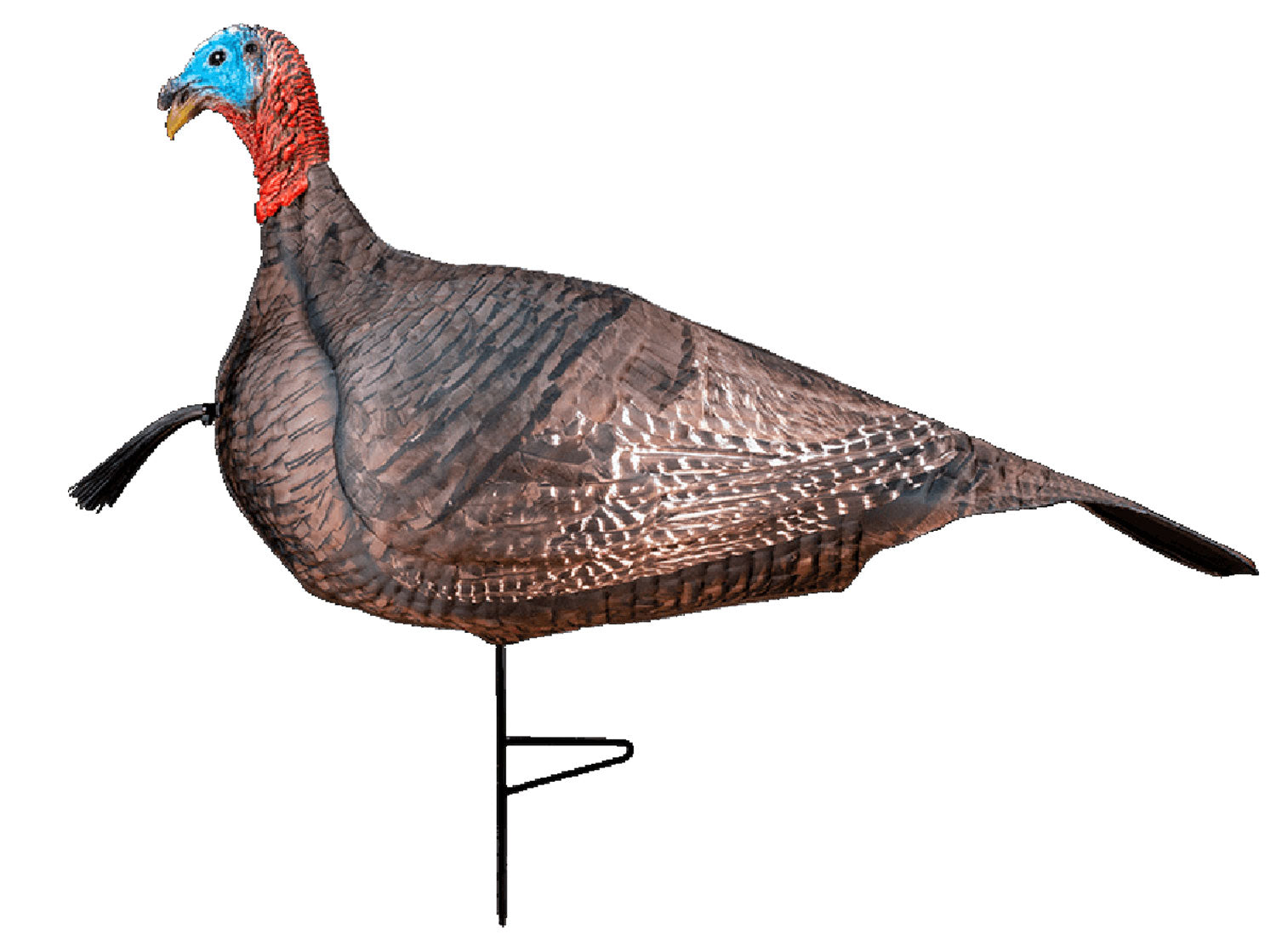 Primos 69069 Photoform Jake Turkey Decoy, Lightweight Collapsible Brown Foam