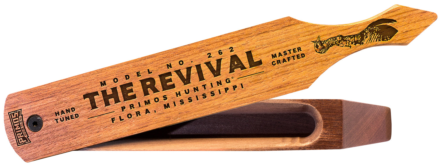 Primos PS262 Revival Long Box Turkey Call - Brown Wood