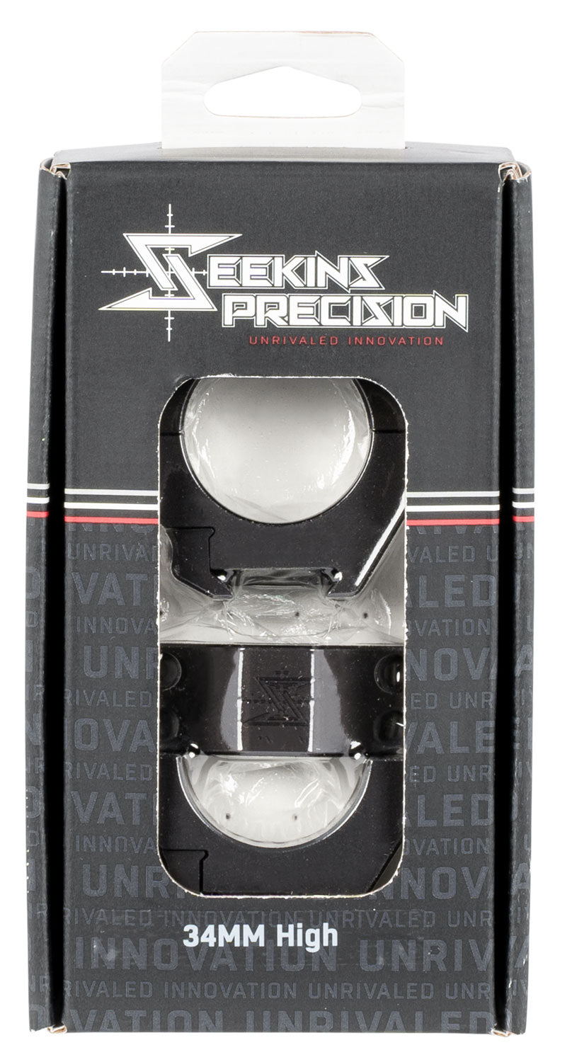 Seekins Precision 0010630006 Scope Rings Matte Black 34mm High Height Picatinny