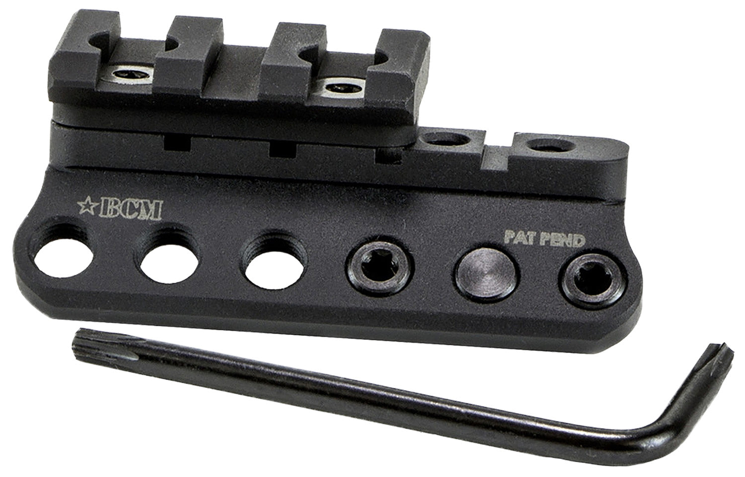 BCM 1913LMKM BCMGunfighter Modular Light Mount 1913 Picatinny/KeyMod Black Aluminum