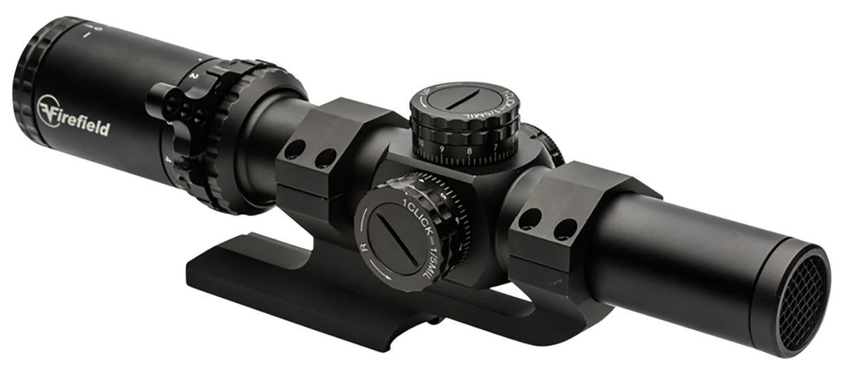 Firefield FF13070K RapidStrike Matte Black 1-6x24mm 30mm Tube Dual Illuminated Circle Dot Reticle Kit