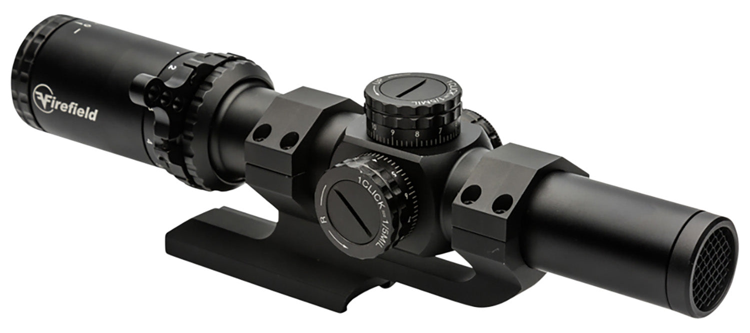 Firefield FF13070K RapidStrike Matte Black 1-6x24mm 30mm Tube Dual Illuminated Circle Dot Reticle Kit