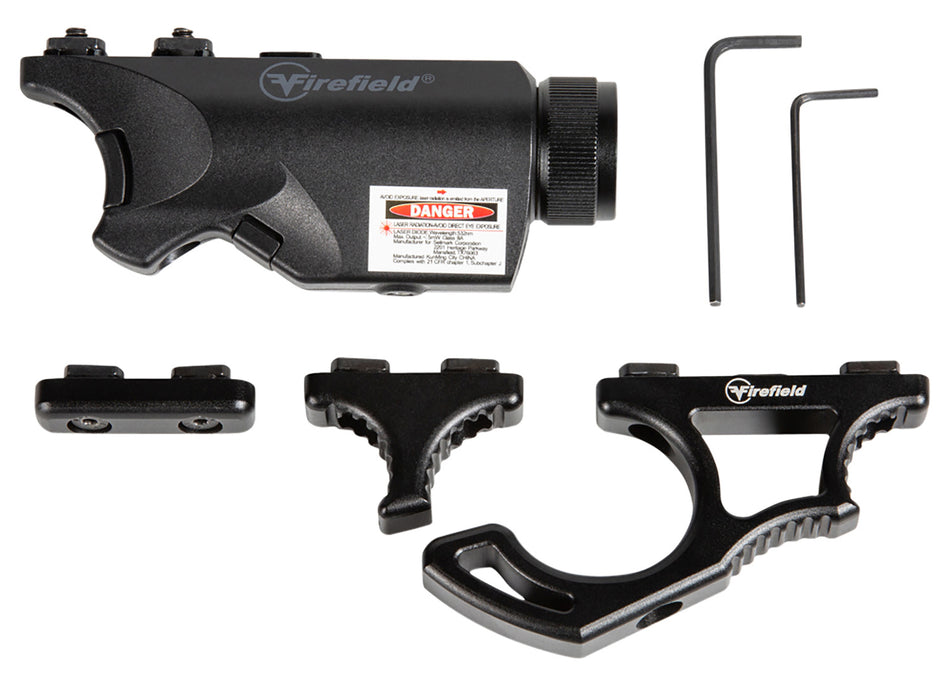 Firefield FF35010K Rival XL M-LOK Foregrip Flashlight and Red Laser Combo Kit Matte Black 150 Lumens