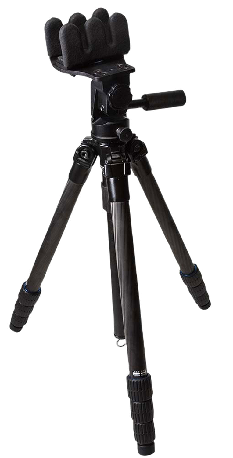 Kopfjager KJ85002K K800 Carbon Fiber Tripod with Pivoting Reaper Grip Black Finish