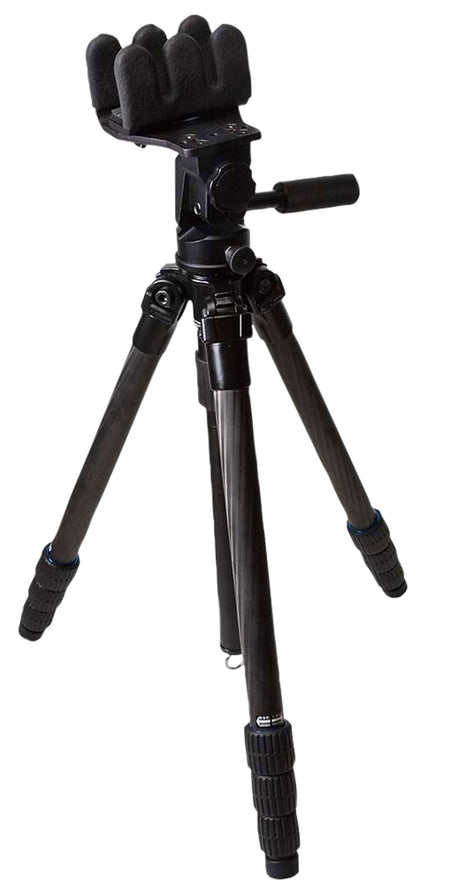 Kopfjager KJ85002K K800 Carbon Fiber Tripod with Pivoting Reaper Grip Black Finish