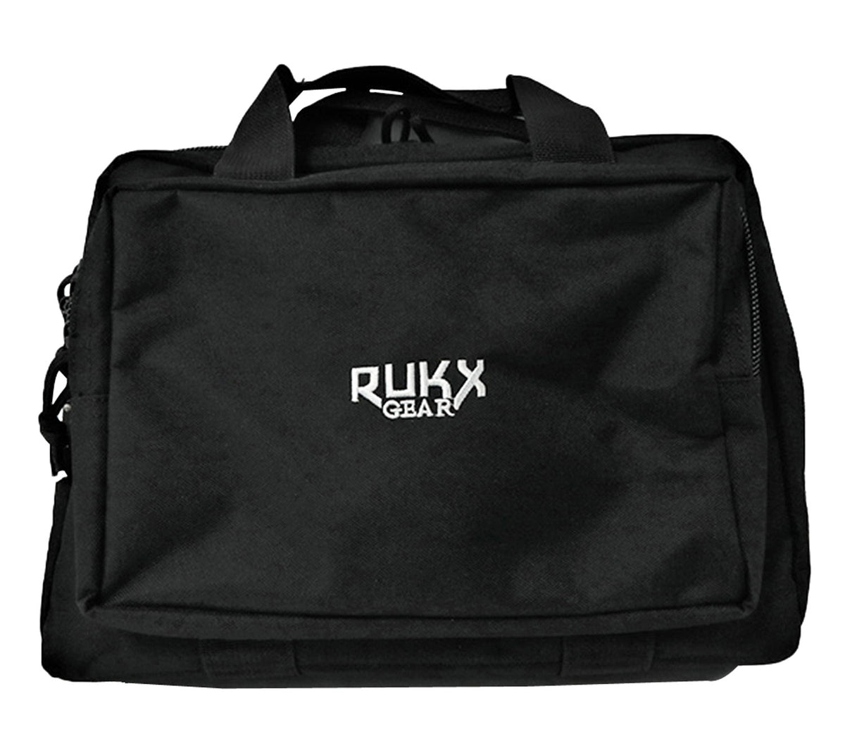 Rukx Gear ATICTDPCB Double Pistol Case Black 600D Polyester Holds 2 Handguns