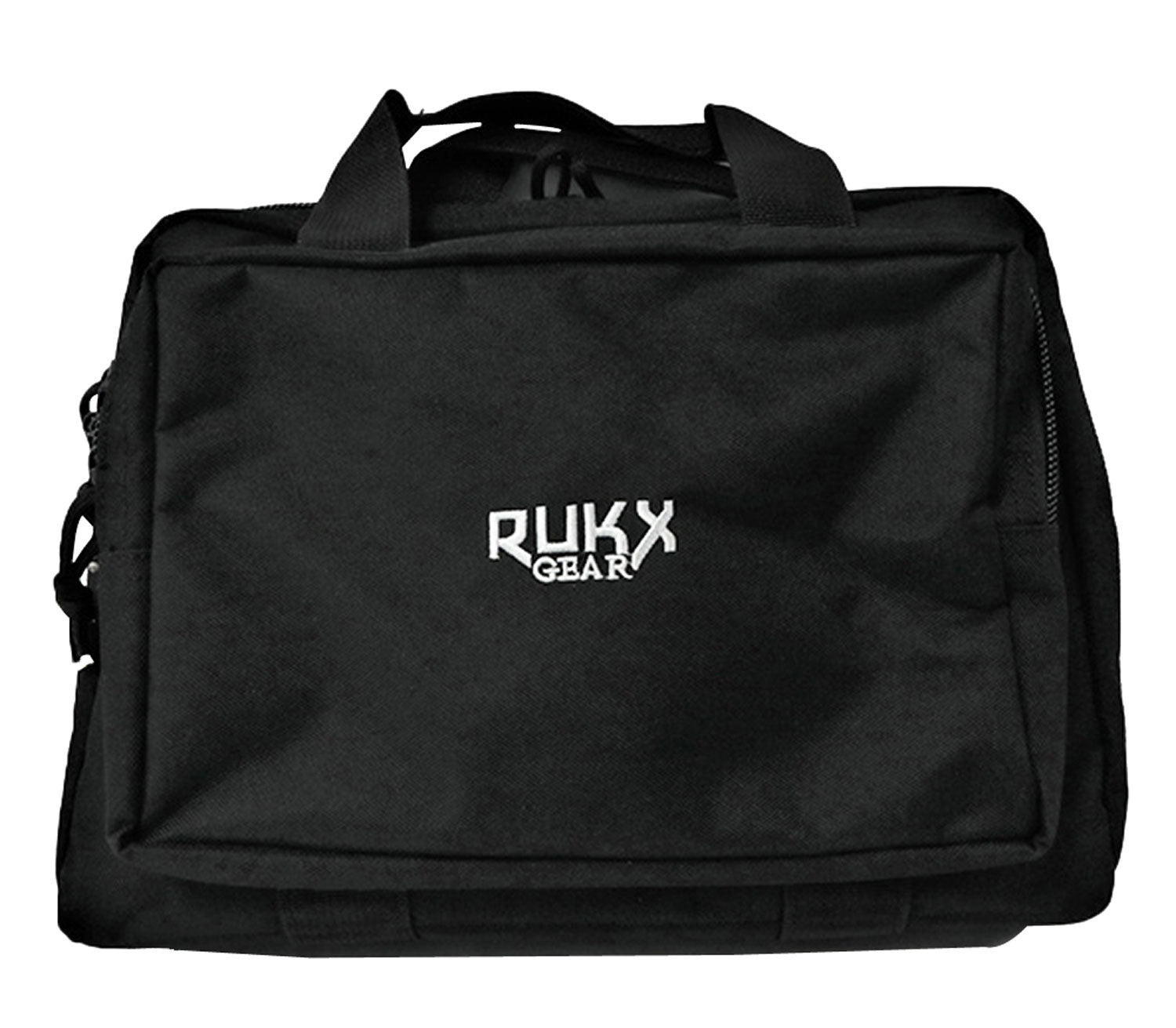 Rukx Gear ATICTDPCB Double Pistol Case Black 600D Polyester Holds 2 Handguns