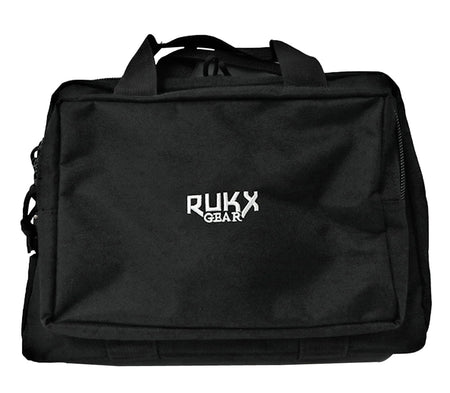 Rukx Gear ATICTDPCB Double Pistol Case Black 600D Polyester Holds 2 Handguns