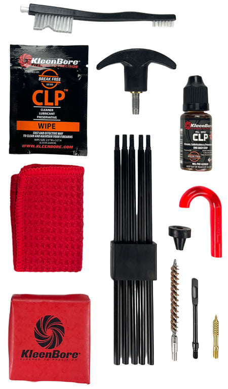 KleenBore K204 Rifle Classic Cleaning Kit, .25 / .243 / 6.5mm Cal