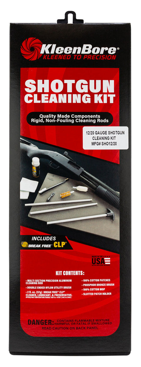 KleenBore SHO1220 Classic Cleaning Kit, 12 / 20 Gauge Shotgun