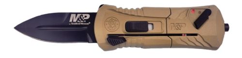 S&W M&P OTF Compact 1.9" Spear Point Knife, Black/FDE