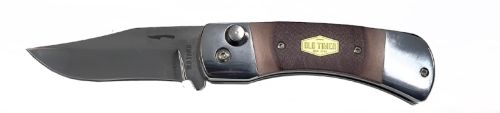 Old Timer Bruin Auto Folding Knife 2.8" Stainless Steel Blade with Sawcut Handle