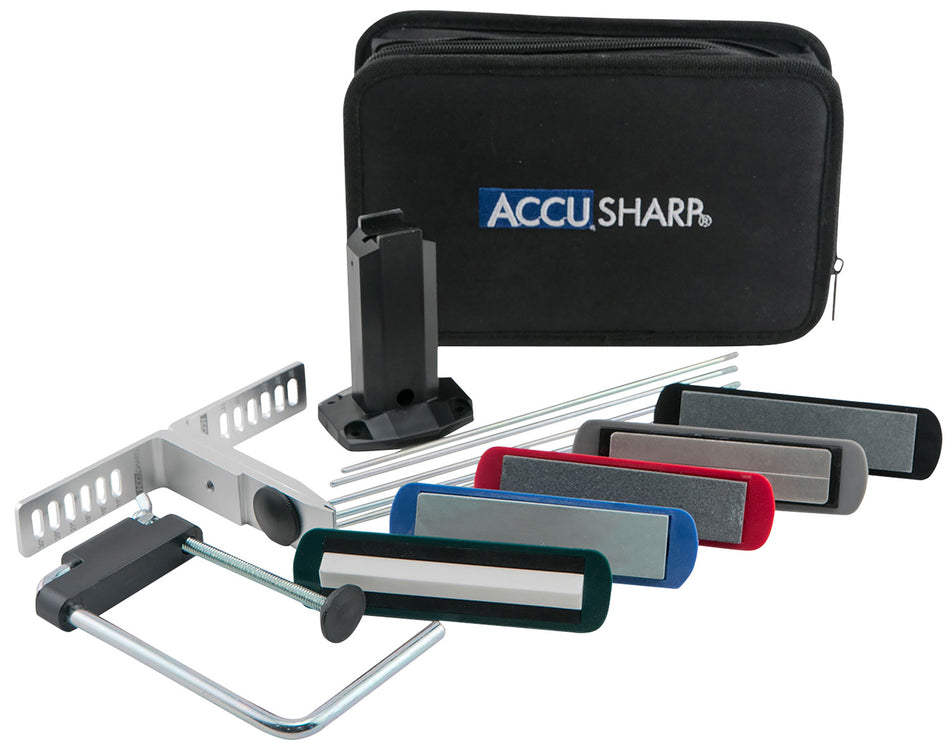 AccuSharp 059C 5-Stone Precision Knife Sharpening Kit Diamond/Alumina/Ceramic Multi Color