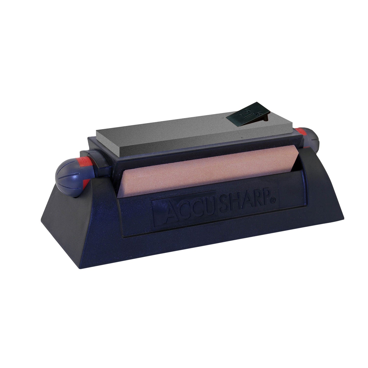 AccuSharp 064C Tri-Stone Sharpening System Coarse/Medium/Fine Alumina-Oxide Rubber Base Black
