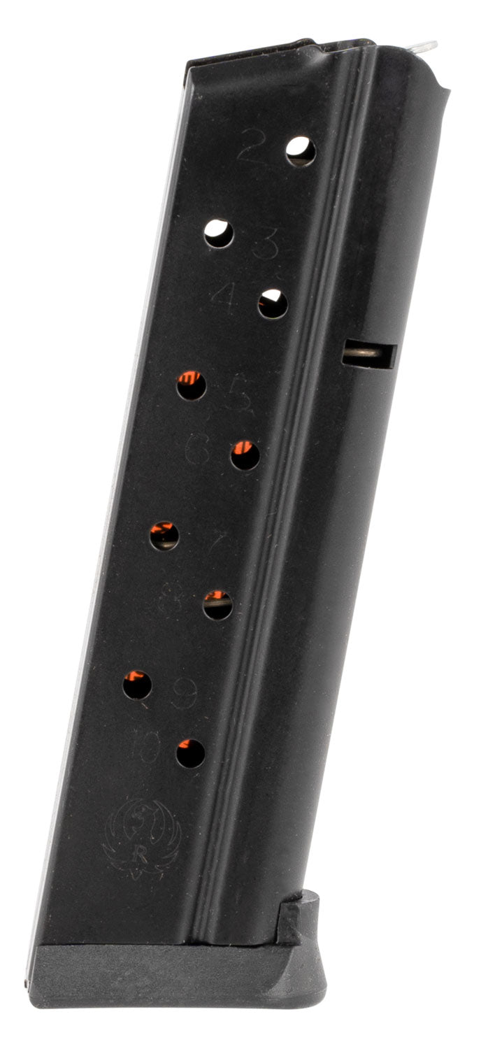 Ruger 90687 SR1911 Competition 10rd 9mm Luger Black Nitride Steel Magazine