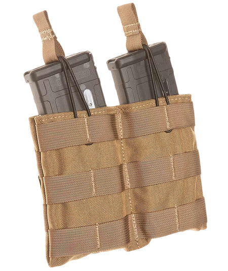 Tacshield T3507CY Speed Load Double Rifle Mag Pouch Coyote 1000D Nylon MOLLE