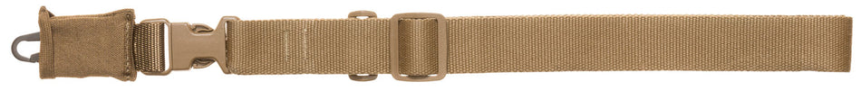 Tacshield T6005CY CQB Single-Point Rifle Shotgun Sling Coyote Tan Mil-Spec Webbing