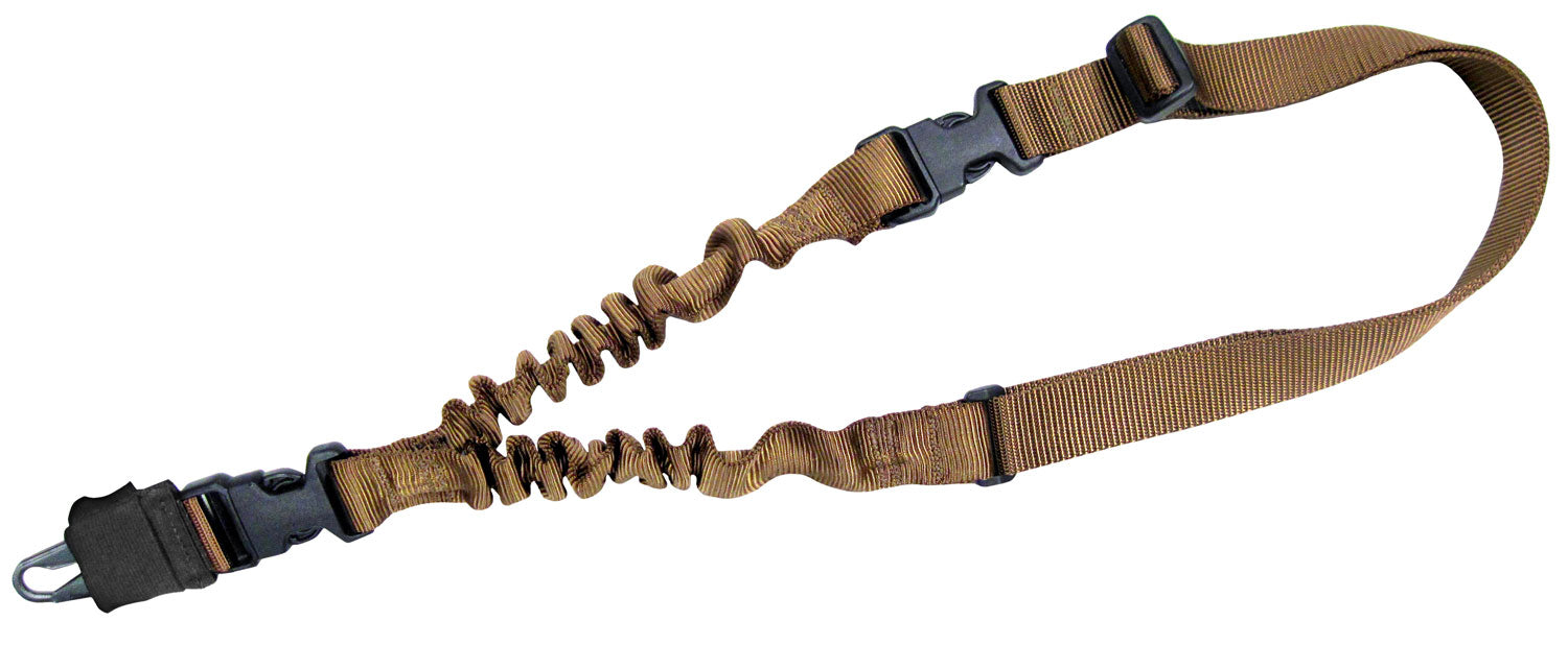 Tacshield T6010CY Single-Point Shock Sling Coyote Tan Webbing Rifle Shotgun