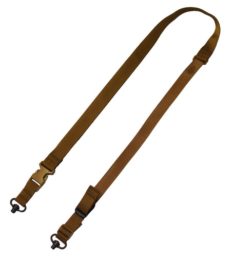 Tacshield T6040CY Two-Point QD Tactical Sling Coyote Tan Webbing Fast Adjust Rifle Shotgun