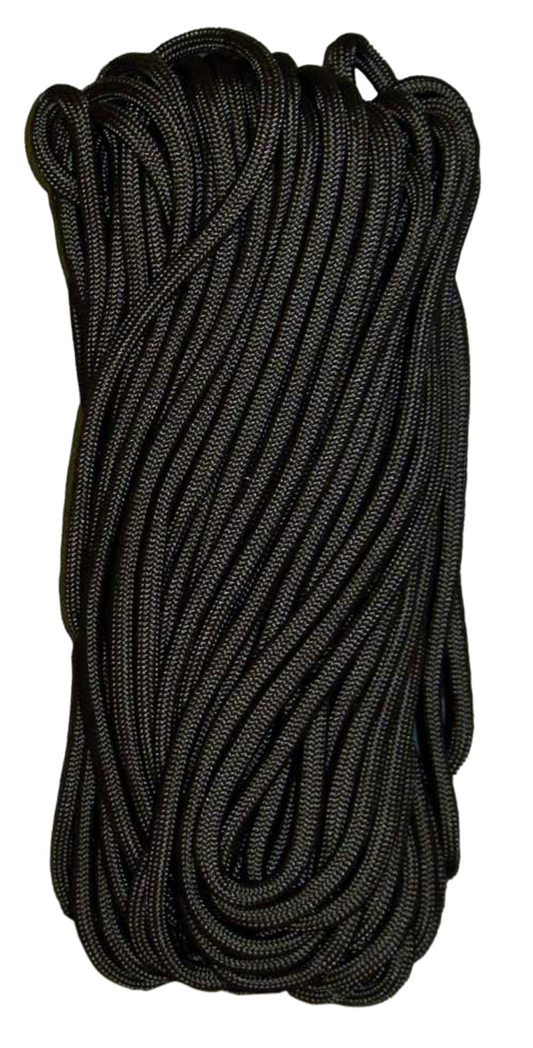 Tacshield 550 Paracord Black 50 Foot 7-Strand USA Made