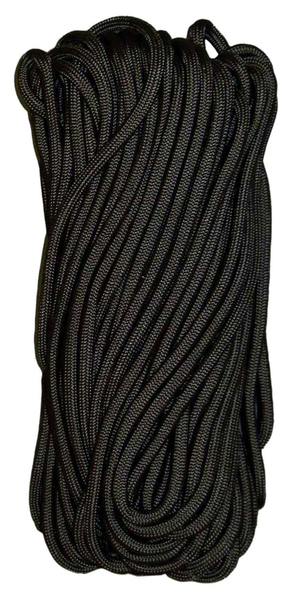 Tacshield 550 Paracord Black 50 Foot 7-Strand USA Made