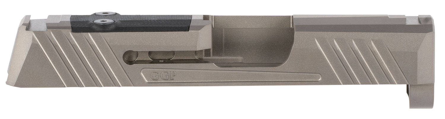 Grey Ghost Precision GGP365GRY1 GGP365 V1 Slide for Sig P365 RomeoZero/Shield RMS-C Cut Gray DLC 17-4 Stainless Steel