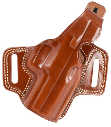 Galco FL822 Fletch OWB Tan Leather High Ride Holster for Sig P320 Compact/P320X Compact/M18 - Right Hand