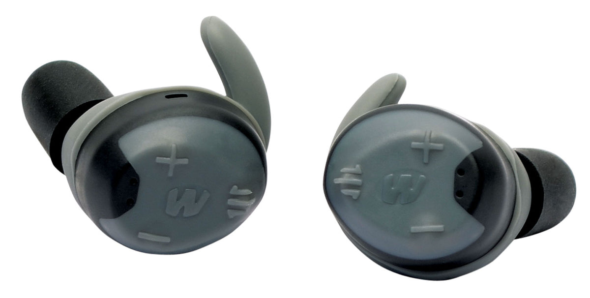 Walker's Silencer 2.0 R600 Electronic Earbuds 26 dB In-the-Ear Gray