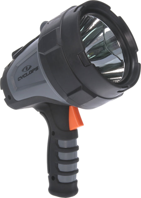 Cyclops CYC-900HHS Handheld Spotlight 900 Lumens White Cree XM LED Rechargeable Black ABS Polymer 500 Meters