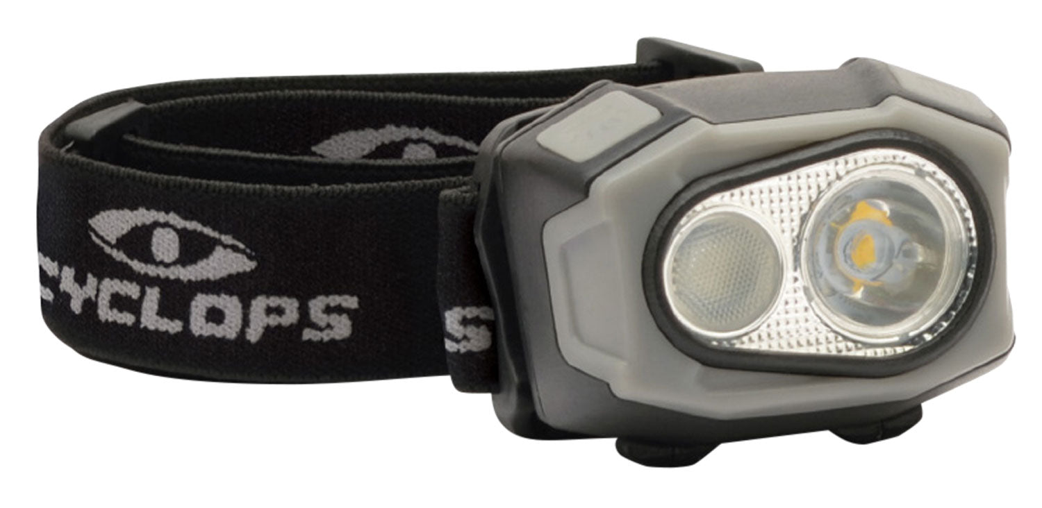 Cyclops CYCHL4X eFlex 400 Lumen Rechargeable Headlamp White/Red/Green/Blue Cree LED Black
