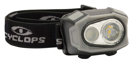 Cyclops CYCHL4X eFlex 400 Lumen Rechargeable Headlamp White/Red/Green/Blue Cree LED Black