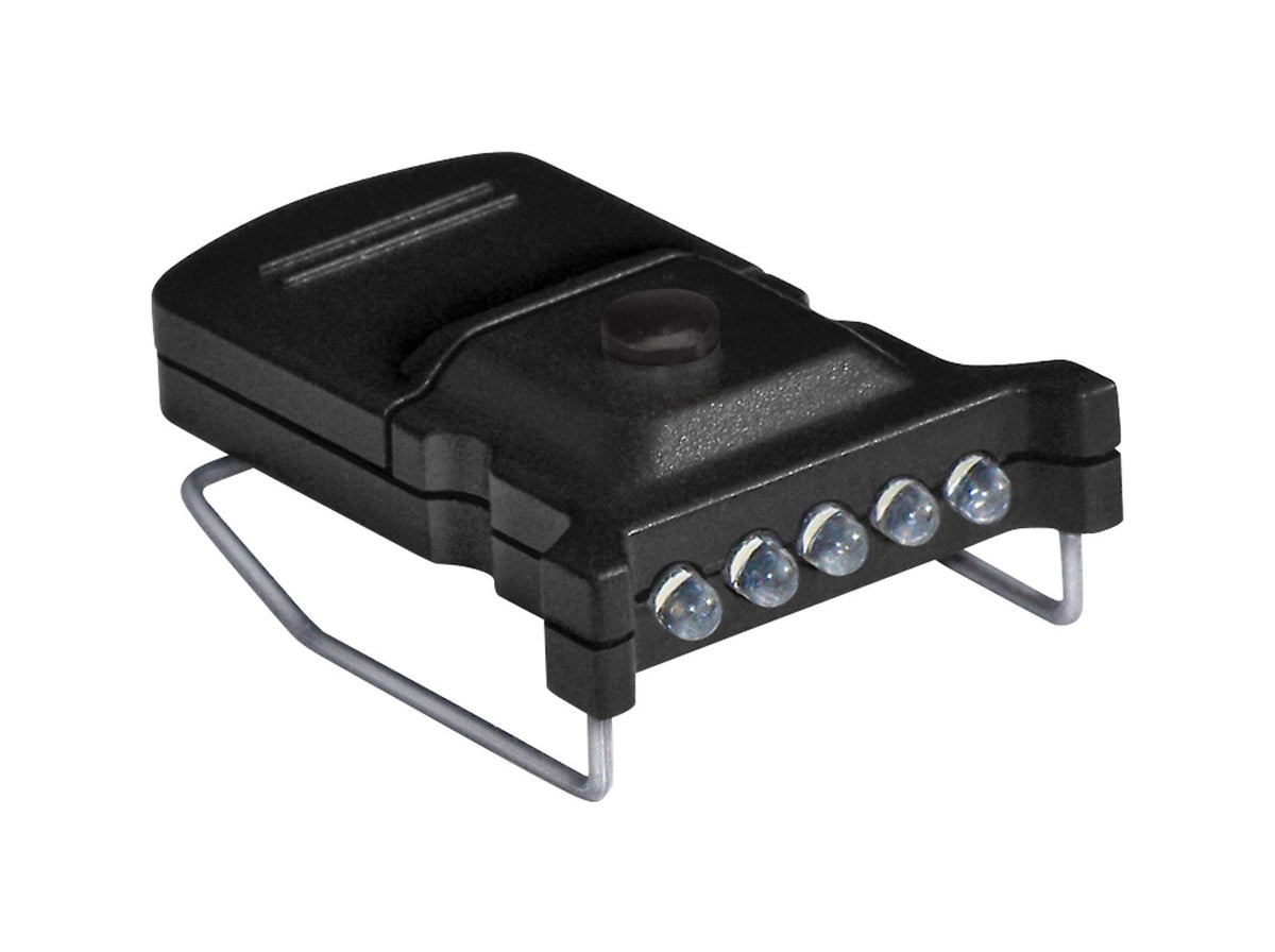 Cyclops CYCMHCW Micro Hat Clip Light 10 Lumens White LED 5 Super Bright LEDs Clip-On