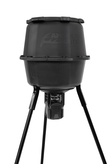 American Hunter AH225XDPRO XD-Pro Nesting Hopper Feeder 16 Programs 1-60 Seconds 30 Gallon Black