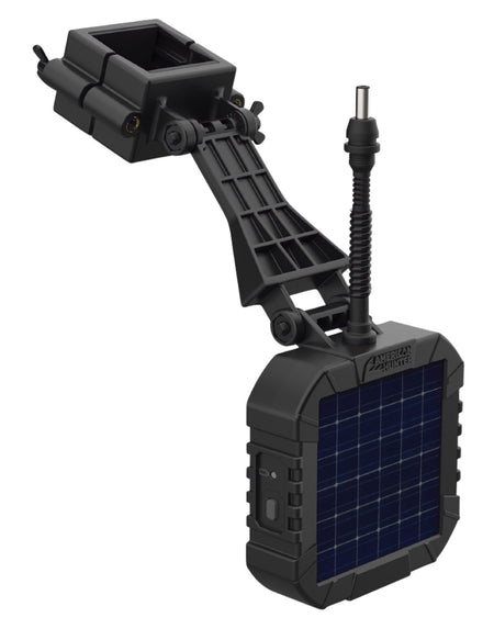 American Hunter AHSLR 6V Power Solar Panel with Internal Rechargeable Battery for XD-Pro/XDE-Pro/Econ Feeders Black