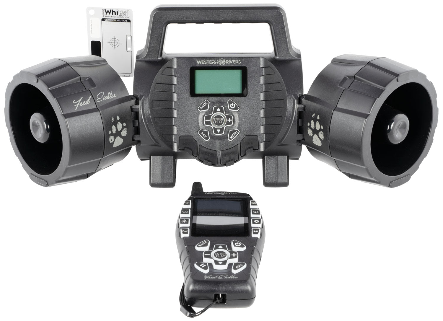 Western Rivers WRC-EGC-DS Eichler Dual Speaker Electronic Predator Call with Remote, Black