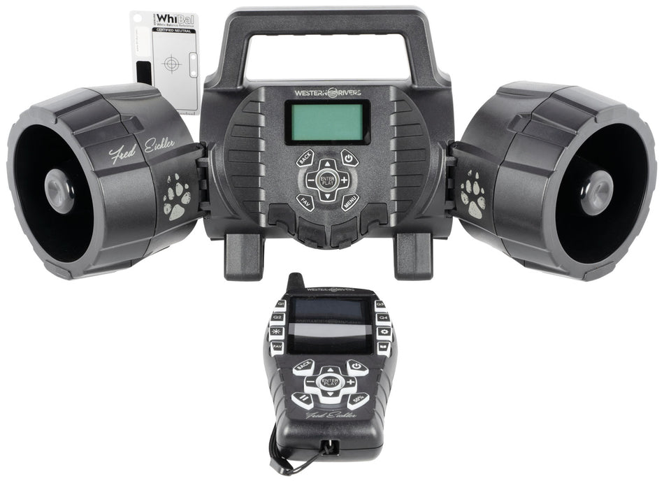 Western Rivers WRC-EGC-DS Eichler Dual Speaker Electronic Predator Call with Remote, Black