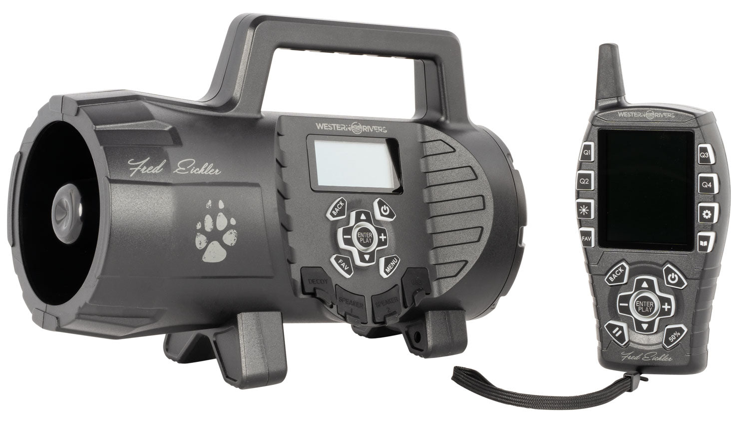 Western Rivers WRC-EGC-SS Eichler Single Speaker Electronic Predator Call with Remote, Black