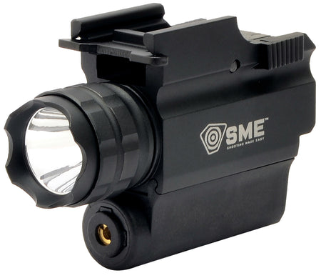 SME SMEWLLP Compact Tactical Handgun Light/Laser Combo Black 250 Lumens White Cree LED with Red Laser