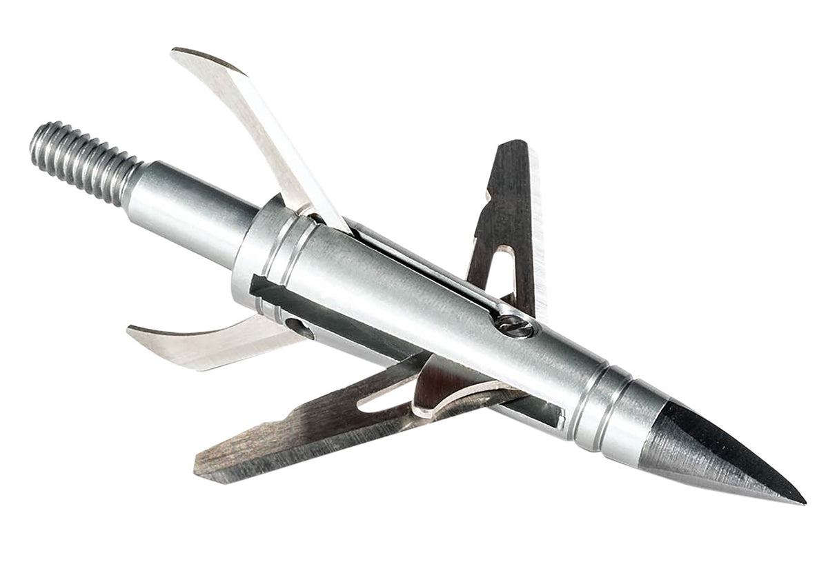 NAP NAP60087 Spitfire Doublecross Broadhead 100gr 4-Blade Two-Stage Deploy 3 Pack
