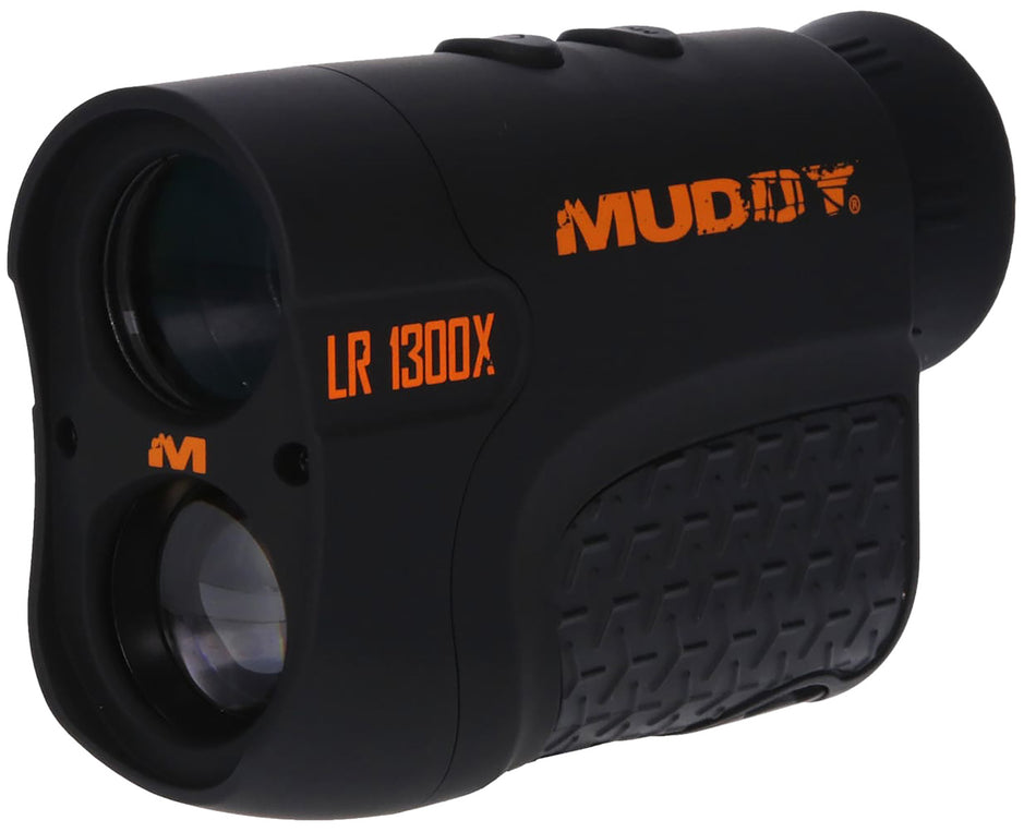 Muddy LR1300X Laser Rangefinder 6x21mm Black Rubber Armor 1300 yd Max Distance