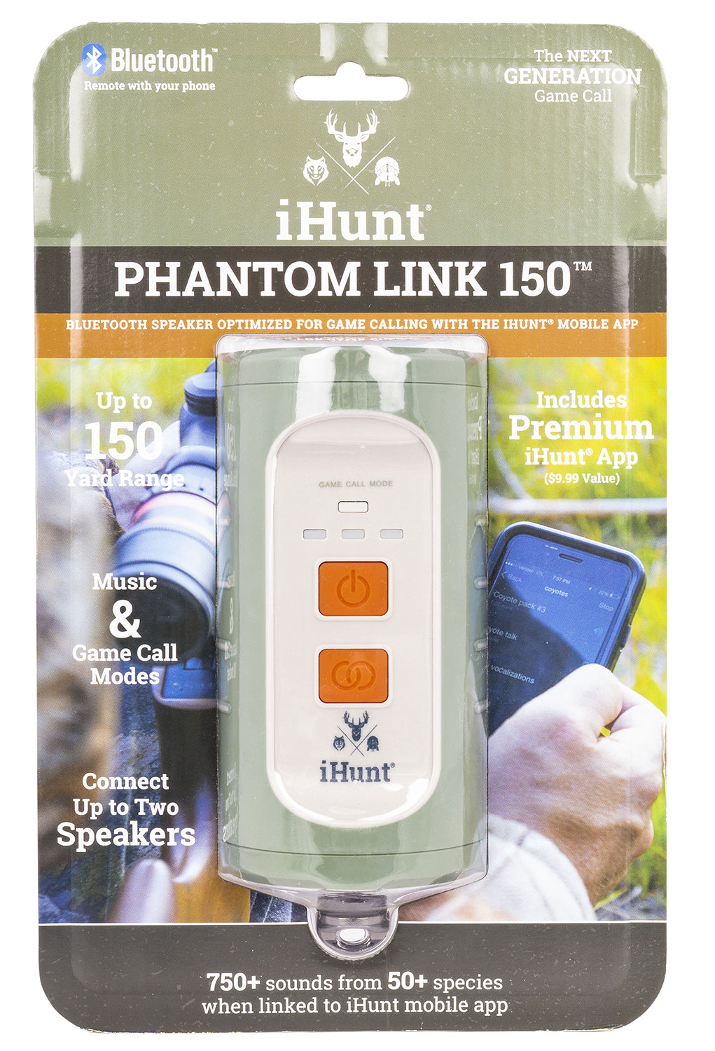 iHunt IHP150 Phantom Link 150 Bluetooth Game Call Speaker Waterproof 750 Preloaded Calls